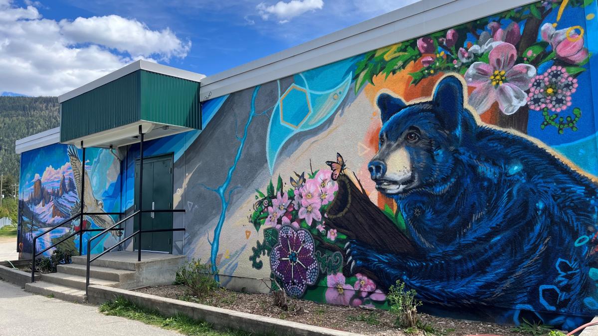 New school mural