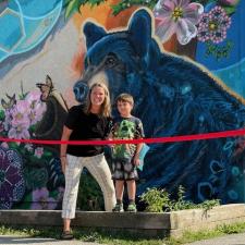 mural ribbon cutting